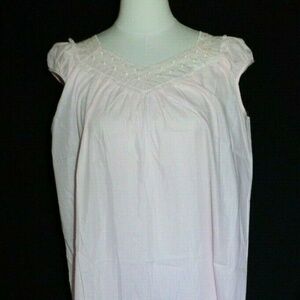 Katz Long Gown Pink Floral Nightgown